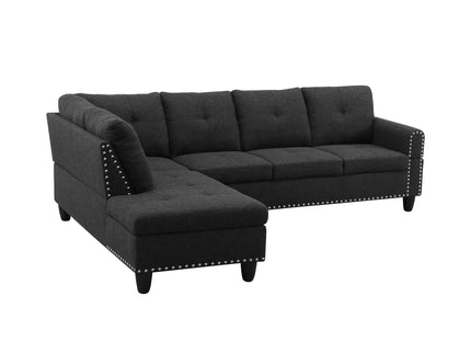 L - Shaped Sectional Sofa With Movable Left Chaise
