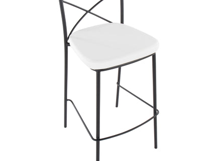 Modern Charlotte - Contemporary Fixed Height Barstool (Set of 2)