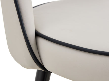 Modern Upholstered 360° Rotatable Bar Chair With Metal Legs For Dining Room (Set of 2)