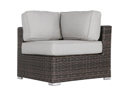 Wicker Outdoor Lounge Set With Cushions And Fire Pit