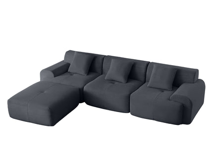 L Shaped Modular Sectional Sofa And Movable Ottoman