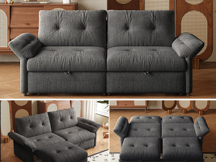 Sofa Bed, 2 In 1 Design For Living Rooms