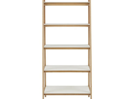 Parker - Bookcase With 5 Shelves - Off White / Natural