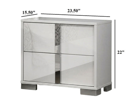Nightstand With Vertical Handles