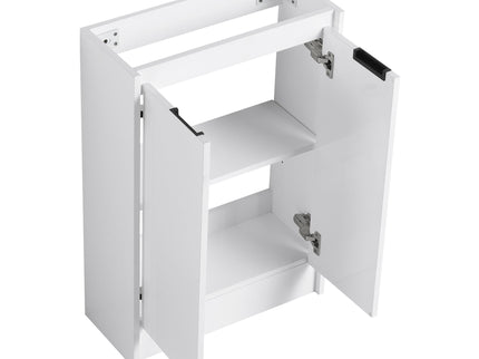 Freestanding Bathroom Vanity With Sink And Storage Rack, Soft Close Doors Base With Basin
