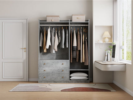 Open Wardrobe Storage For Bedroom