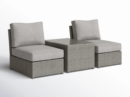 Modern Wicker Outdoor Seating Set With Cushions