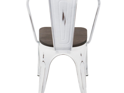 Oregon - IndustrialFarmhouse Stackable Dining Chair (Set of 2)