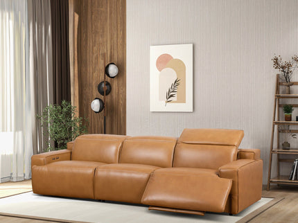 Urbana - Triple Power Recliner Sofa - Tan