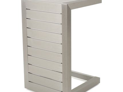 Aluminum Outdoor C - Shaped Side Table For Patio
