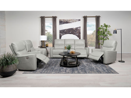 Dove Upholstered Power Recliner Chair With Smooth Power Recline And USB Charging - Gray