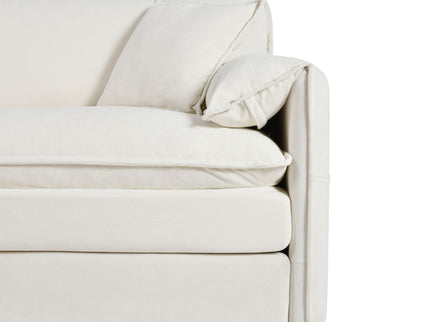 Modern Comfy Deep Seat Modular Sectional Sofa Cloud Couch With Ottoman