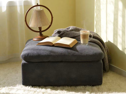 Full Compressed Ottoman - Dark Gray