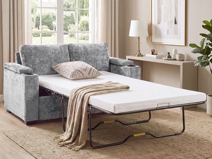 Pull Out Sofa Bed Loveseat With Twin Mattress, Cup Holders And Arm Storage