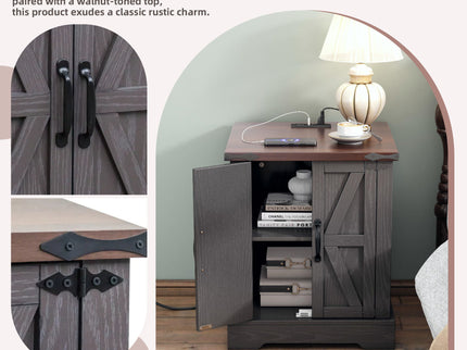 Nightstand With Adjustable Shelf