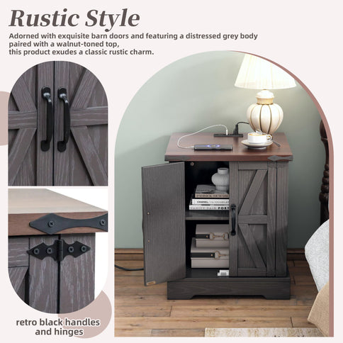 Nightstand With Adjustable Shelf
