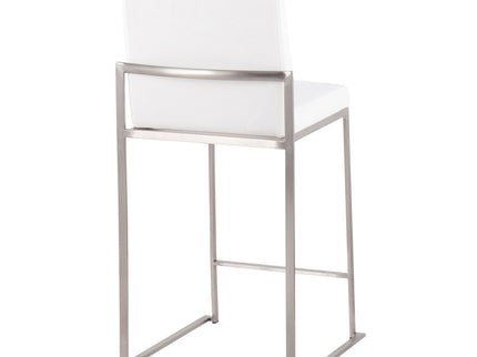 Fuji - Contemporary High Back Counter Stool, Functional Design