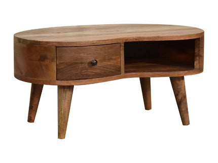 Wave Coffee Table With 1 Drawer