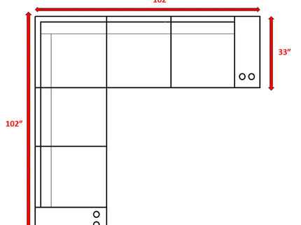 Wide Outdoor Wicker Patio Sectional With Cushions & Reversible Design - Gray