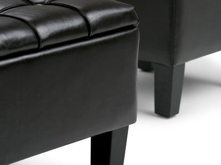 Dover - 3 Piece Storage Ottoman Contemporary Design