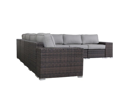 Modern Rattan Wicker Seating Group With Cushions