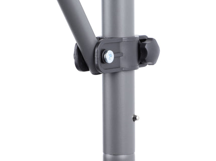 Manual Retractable Patio Awning, UV Resistant Sun Shade With No Drill Installation