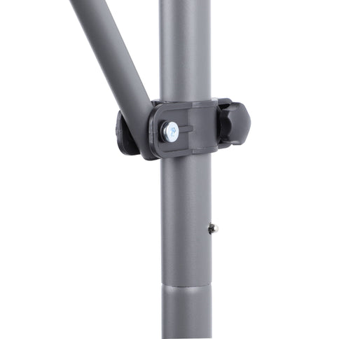 Manual Retractable Patio Awning, UV Resistant Sun Shade With No Drill Installation
