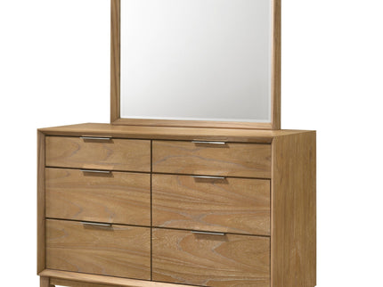 6 Drawer Storage Dresser, Bedroom Furniture - Natural Wood
