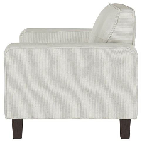 Xana - Track Arm Tufted Loveseat - Greige