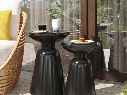 Serenita - Outdoor Side Tables With Flared Design (Set of 2)