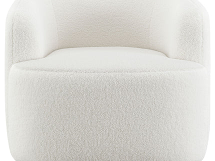 Denae - Upholstered Swivel Chair - Ivory