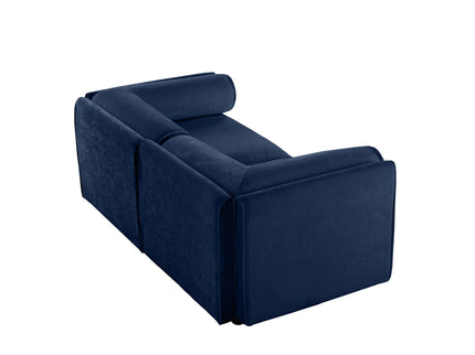 Stylish Sofa With Storage Seat And Cylindrical Backrest