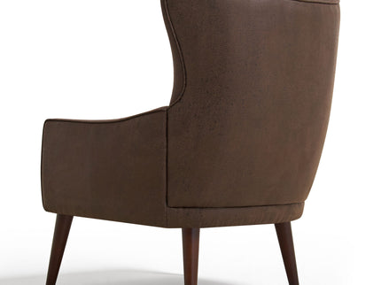 Leisure Chair With Curved Backrest