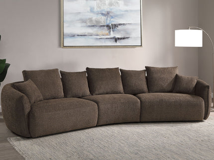 Bash - Anthology Boucle Sofa With Pillows - Brown
