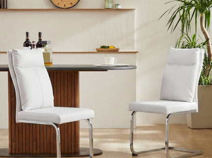 Modern Dining Chair SetWith Soft Cushion Backrest (2 Pieces)
