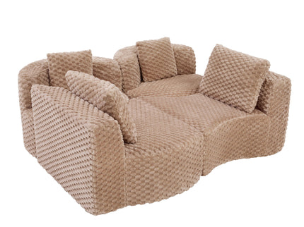 Modular Sectional Sofa With Free Combination Design