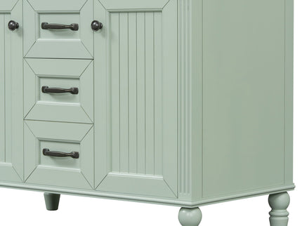 Bathroom Vanity With Sink, Flip-Out Top Drawer, Soft Close Doors, 2 Storage Drawers