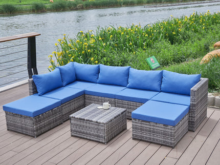 Patio Sofa With Cushions
