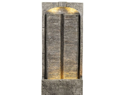 Modern Outdoor Water Fountain With LED Lights