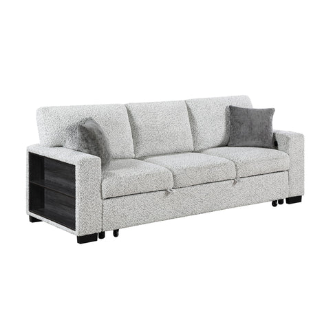 Prato - Sofa With Pull Out Sleeper And USB - Gray