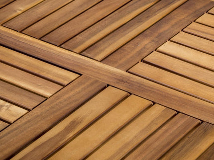 Outdoor Hermosa 7 Piece Wood Dining Set With Cushions - Teak