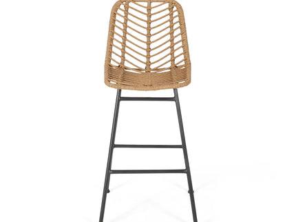Sawtelle - Outdoor Wicker Barstools (Set of 2)