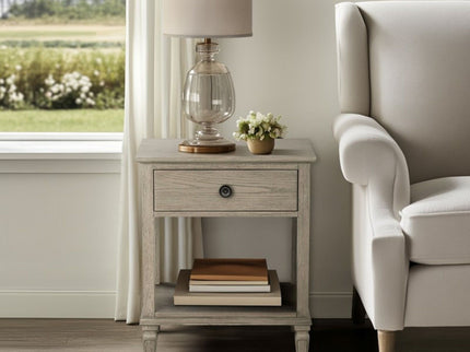 Victoria - Bedside Table With Drawer And Shelf