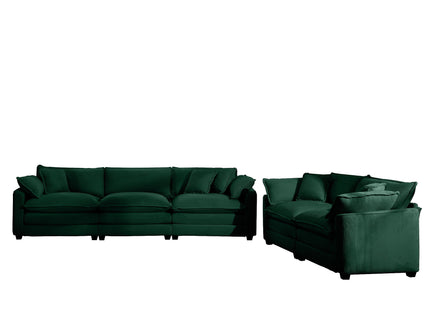 Elegant Oversized Sectional Sofa Set With Deep Seats And Flexible Layout