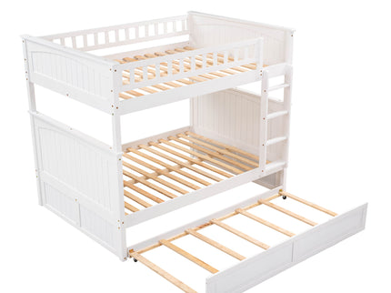 Bunk Bed With Twin Size Trundle, Guardrails