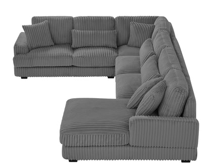 Oversized Sectional Sofa U - Shaped Sofa Couch Modern Sofa Upholstered In Soft With A Chaise Lounge For Living Room