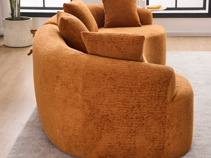 4 Seater Sofa With Fabric, 30D, 60 Hardness Full Sponge, 4 Pillow For Living Room, Home Furniture Sleeper Sectional Sofa For Apartment