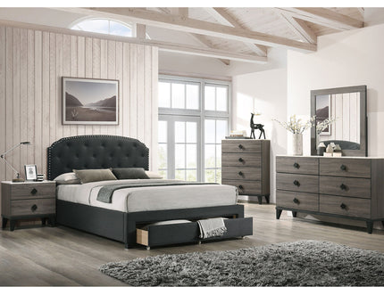 Bedroom Chest Of Drawers With 4 Drawer Storage - Gray / Gray