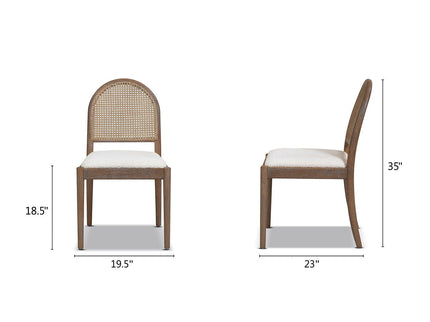 Panama - Curved Cane Side Dining Chair (Set of 2)