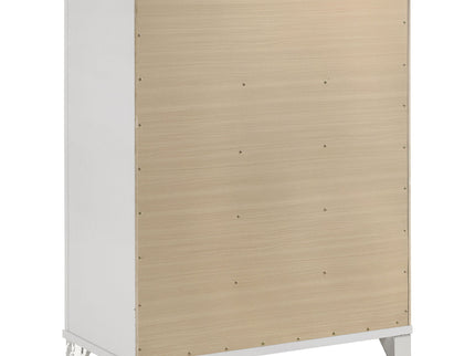 5 Drawer Bedroom Chest Of Drawers - White
